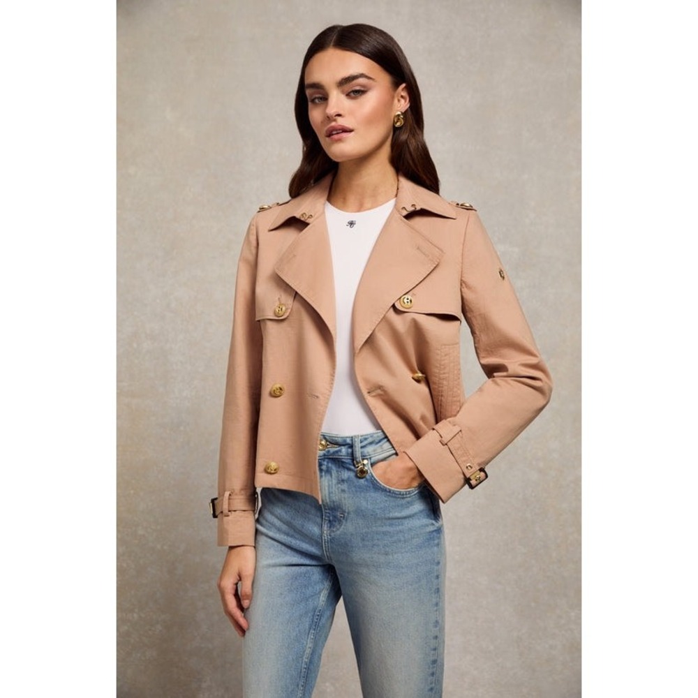 Holland Cooper‎ Buckley Trench Jacket Nude Size 12 New With Tags